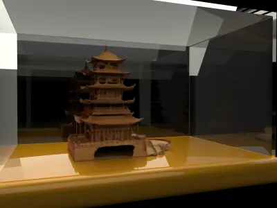 Chinese ancient  house  3D model buy