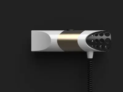 HairDryer car exhaust pipe 3D model