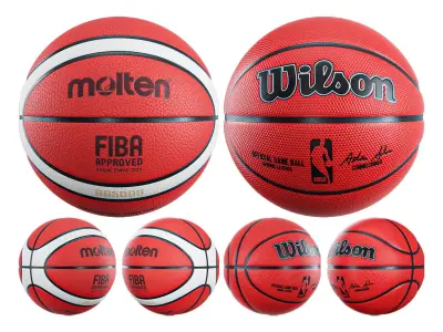 Basketball Molten And Wilson Low-poly 3D model