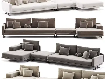  Poliform Mondrian Sofa Free 3D model