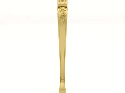 Cnc Furniture Leg 5 3D model