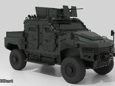 NMS-L 4x4 Tactical Vehicle 3D print model