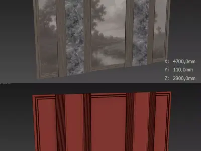  Decorative V92 Wall Panels 3D model