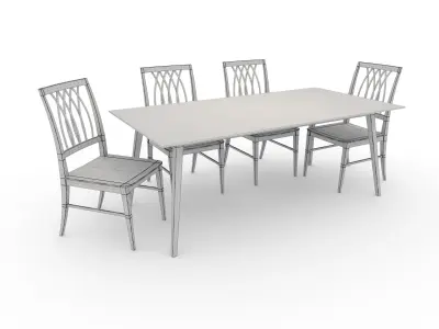 Dining Set 4 3D model