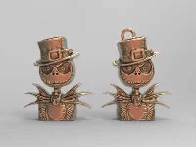 jack skeleton patrick day decor  3D print model