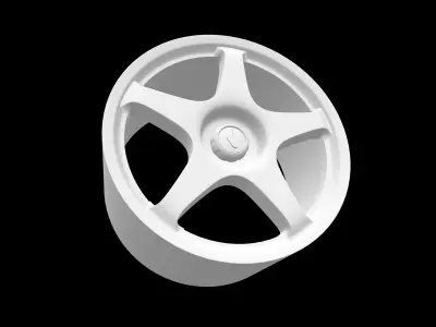 Mclaren F1 LM scalable and printable rims 3D print model