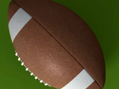 American Football Ball 3D model