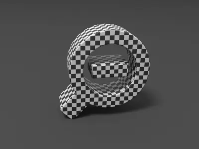 Zoom Out Low-poly 3D model