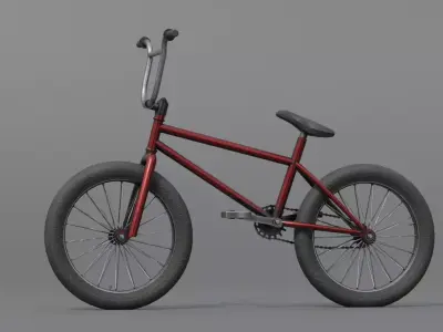BMX Bicycle 3D model by mickeyf