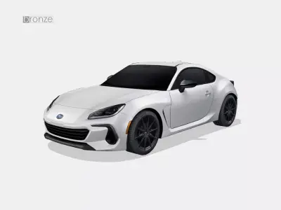 Subaru BRZ 2023 Low-poly 3D model