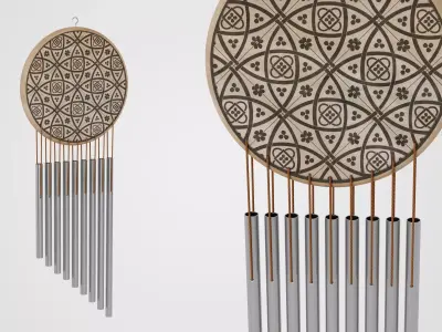 Flower Of Life Chime Low-poly 3D model