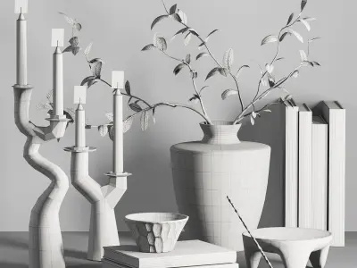 Decorative set040 3D model