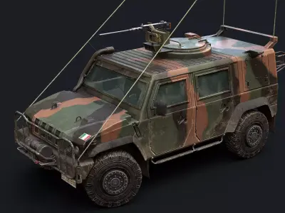 Iveco LMV Lince  Low-poly 3D model
