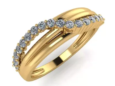light weight gold diamond rings-C111116SKCH2026017-wt-0-5 3D print model