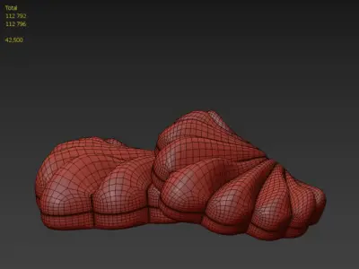 Shell pillows 3D model