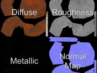 Rustic Star Ornament Model Pack Low-poly 3D model