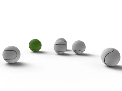 Tennis Ball Free 3D model buy
