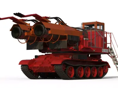 Big Wind fire fighting tank 3D model