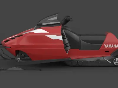 Snowmobile Yamaha 3D model