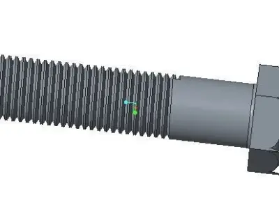 nut and bolt 3D model buy