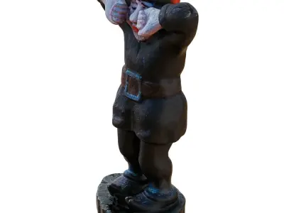 Weeping Gnome Garden Figurine 3D model