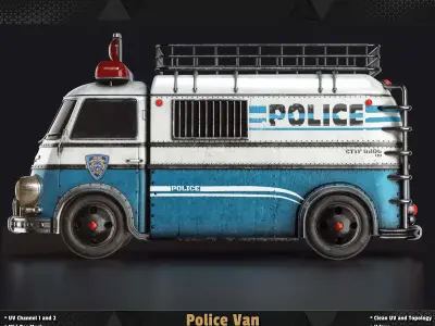 Police Van  3D model