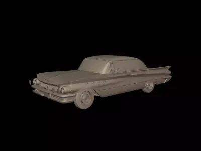 Buick LeSabre 1959 two doors hardtop 3D print model