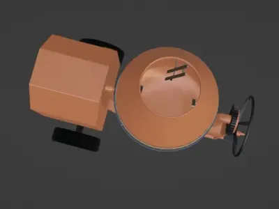 concrete mixer mezcladora de concreto trompo para cemnto 3D model