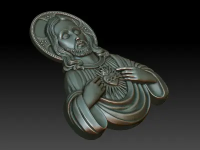 Sacred Heart of Jesus 3 3D print model
