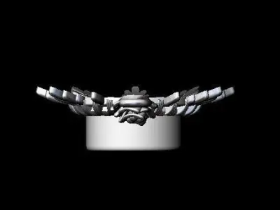 rope flower pendant  3D print model