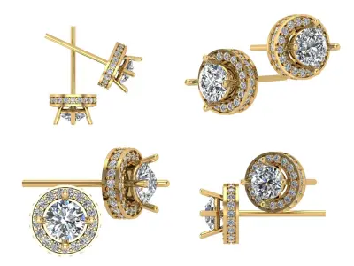 Earrings ri18 3D print model