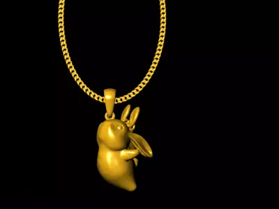 Pikachu pendant charms - one inch pendant 3D print model purchase
