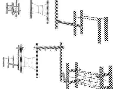 Obstacle Course Type 3 3D model