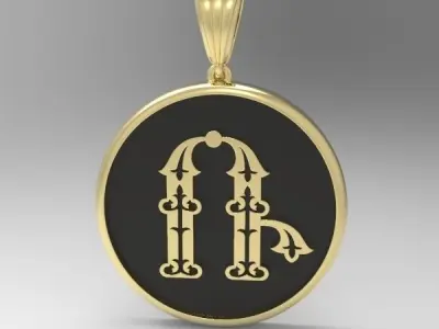 Decorative Letter R 3D print model