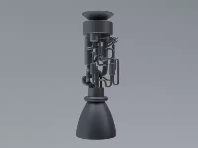 Scifi Ionic Propulsion Engine Concept 3D model