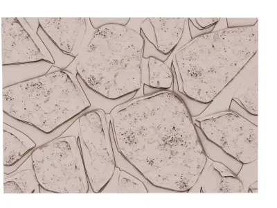 decor set wall panel wall stone relief mural CNC 27  3D model