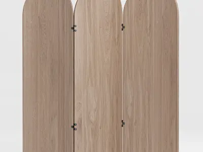 Wood Veneer Screen By Zeitraum 3D model