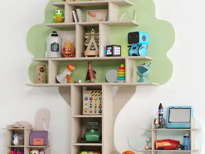 Children Room Set 14 Low-poly 3D model