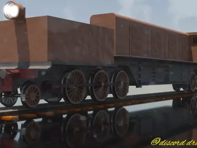 Garratt diesel inside frame version 3D model