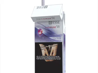 Cigarettes Pack Esse Exchange W Low-poly 3D model