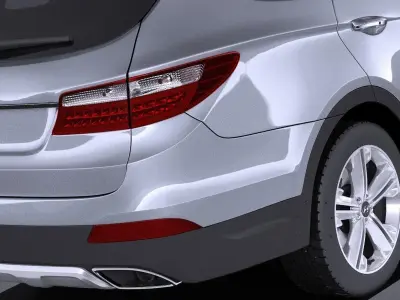 Hyundai Santa Fe 2015 VRAY 3D model
