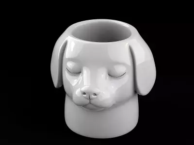 Dog Vase 3D print model
