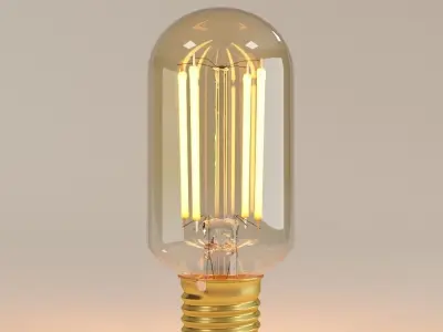 Decorative Edison Radio Bulb LED E24 3D model