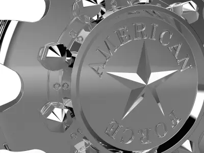 AMERICAN FORCE J04 BLOCK DRW WHEEL 3D print model