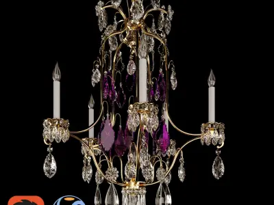 Classic chandelier 3D model