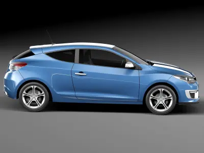 Renault Megane 3-door GT 2014 3D model
