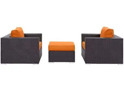 Person Seating Group with Sunbrella Cushions 3D model