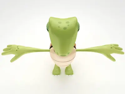 Turtle toon 3d model 3D model