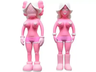 Kaws Pink Twins Bundle for Print 3D print model