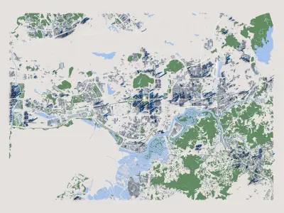 Shenzhen City China 3D model